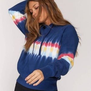 SPIRITUAL GANGSTER Tie-Dye Raglan Hoodie Sweatshirt
